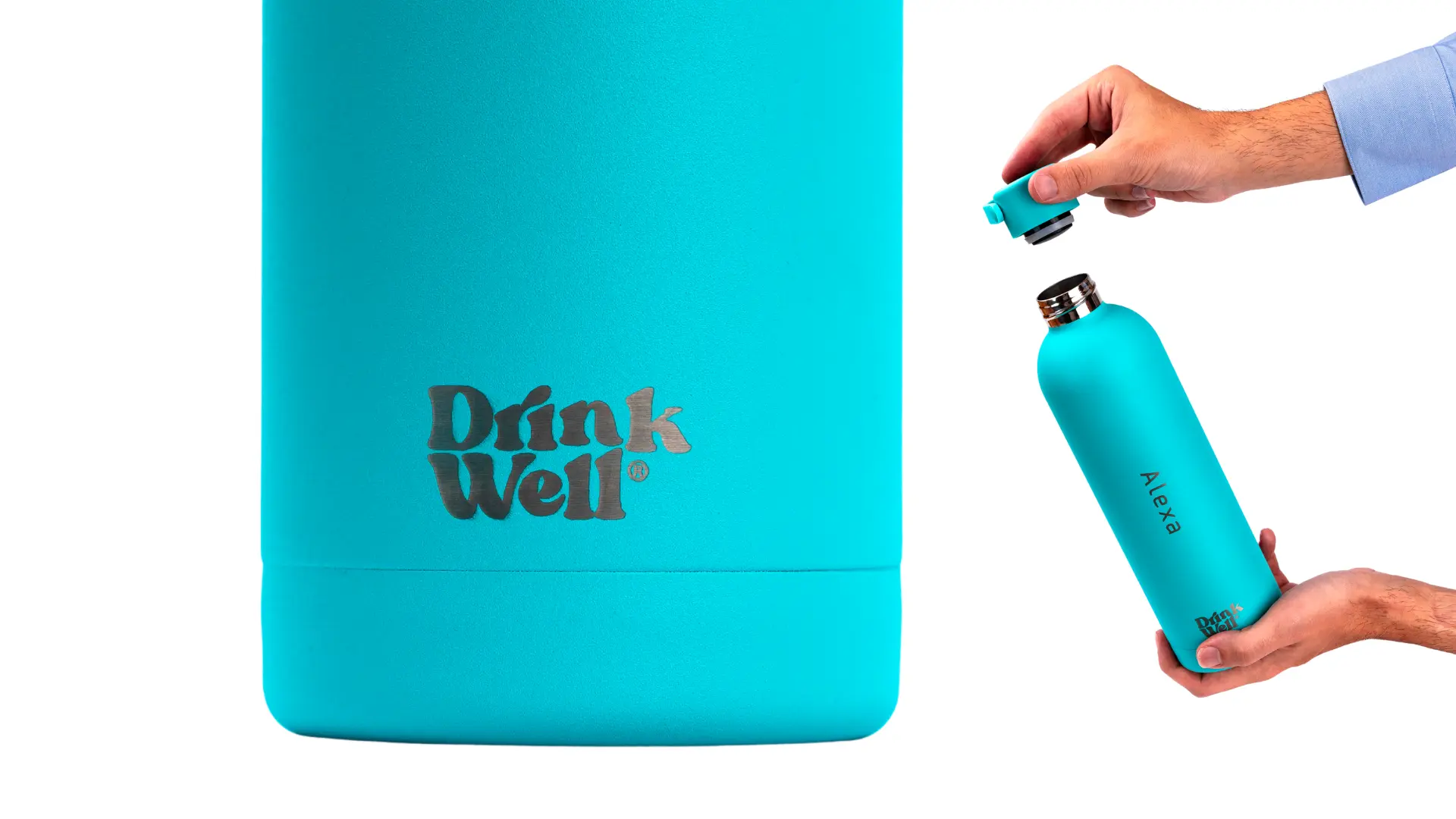 Drinkwell Black Handle Bottle
